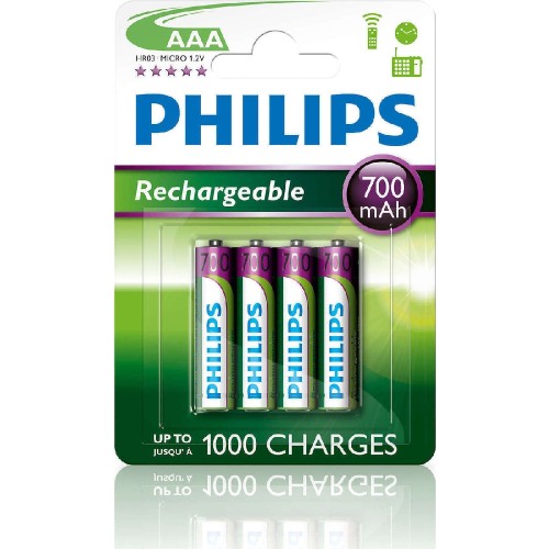 RECHARGEABLE BATTERY  R03B4A70 AAA 700mah 4TMX